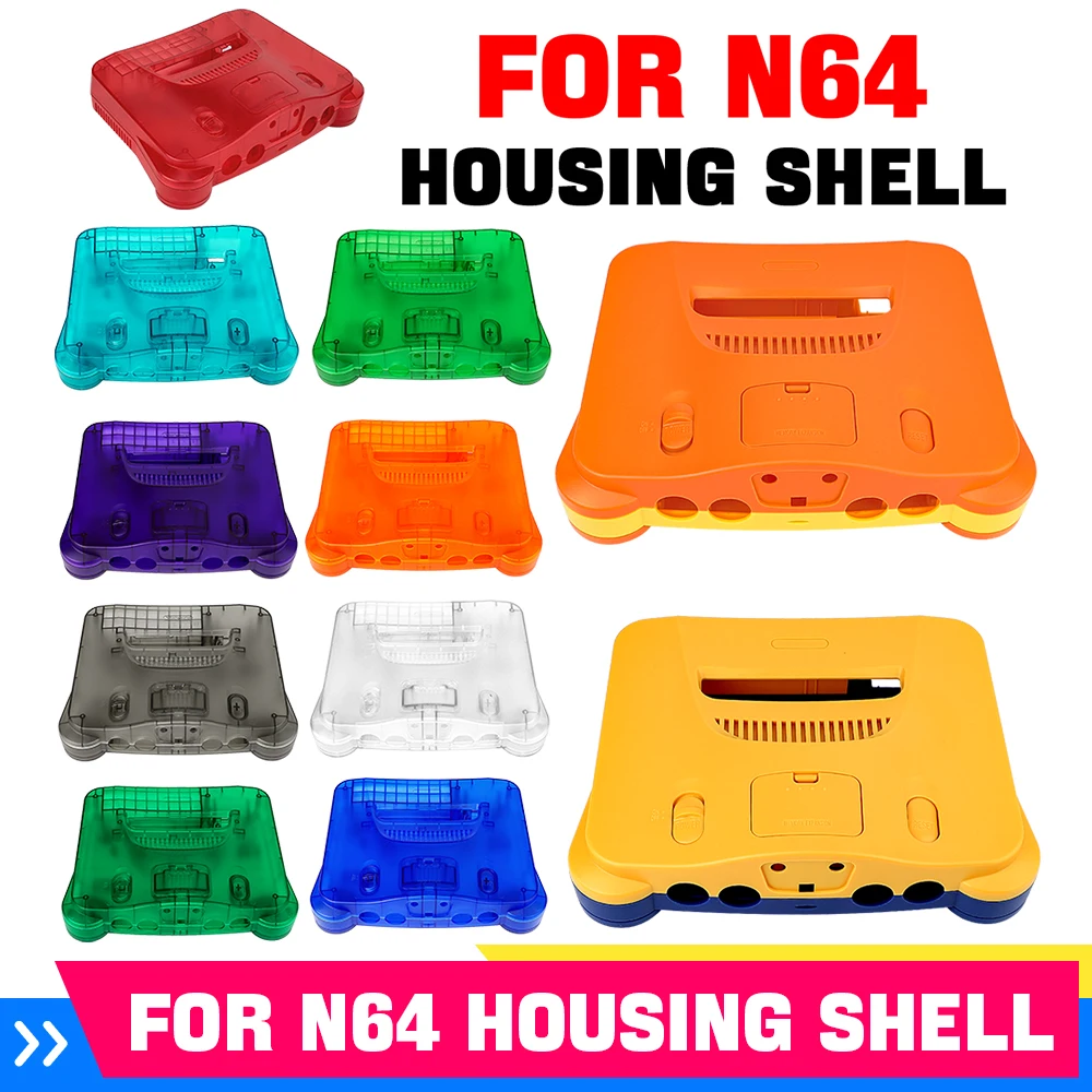 Retro Gaming N64 - เคสเปลือกหุ้มเครื่องเล่นวิดีโอเกมย้อนยุค 11 สี สำหรับ N64 อุปกรณ์เสริมสำหรับเครื่องเล่นเกม