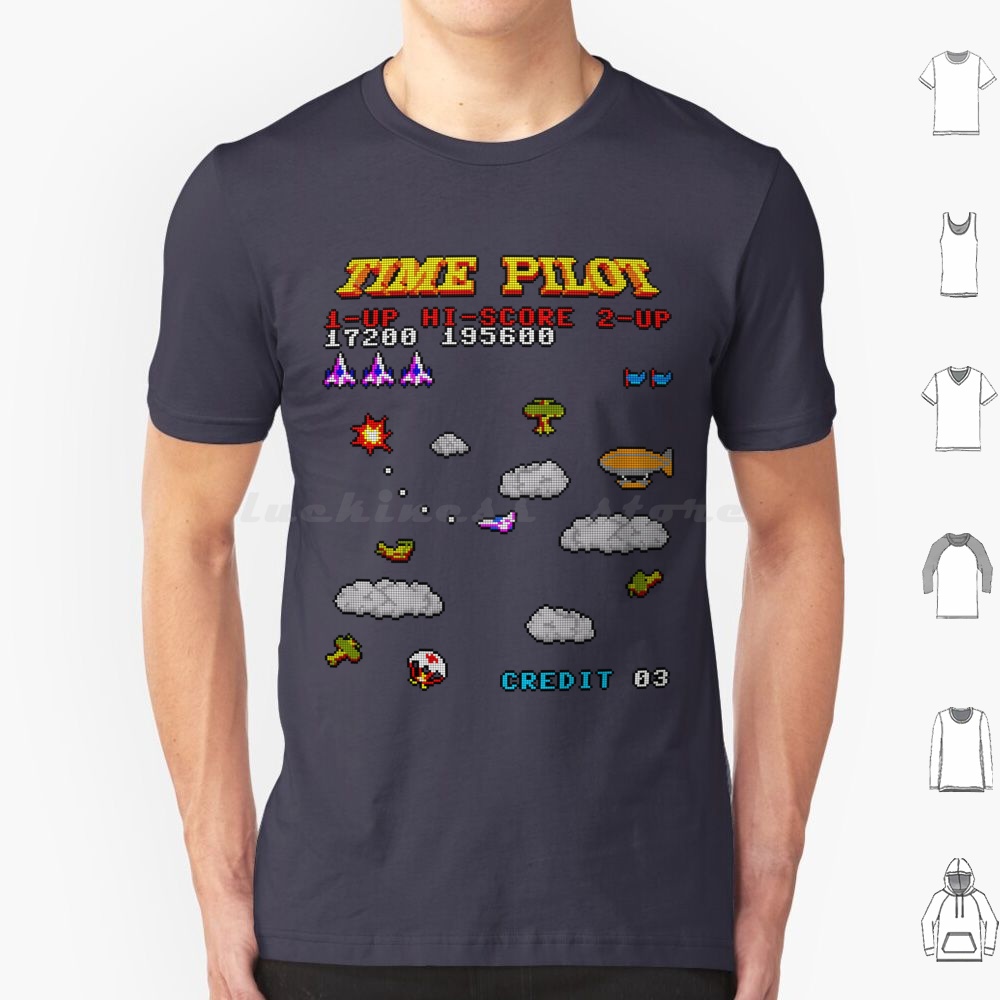 ไทม์ไพลอต 2 เสื้อยืดผ้าฝ้ายผู้ - Retro Gaming T Shirt บทวิจารณ์และราคา
