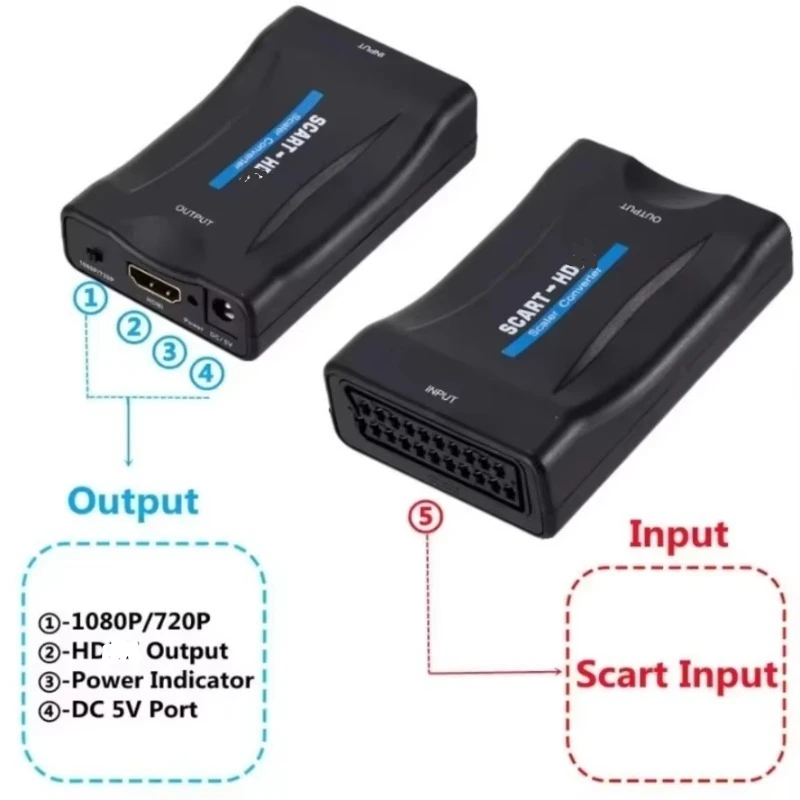 ตัวแปลงสัญญาณ SCART เป็น HD แบ - Scart To Hdmi บทวิจารณ์และราคา