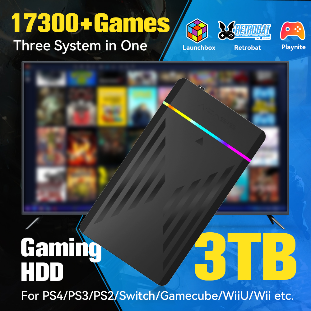 3TB แบบพกพา HDD LaunchBox/Retr - Retro Gaming N64 บทวิจารณ์และราคา